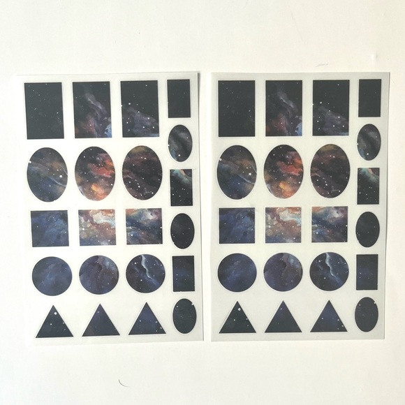 🏷️ aesthetic space abstract sticker sheets set of 4 - Picture 7 of 16
